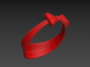 bow headband 3D 모델