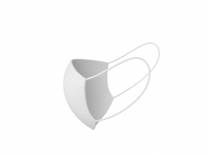 white surgical mask 3D Model