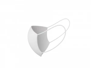 white surgical mask 3D Model
