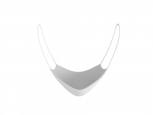 white surgical mask 3D Model