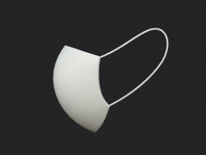 white surgical mask 3D Model