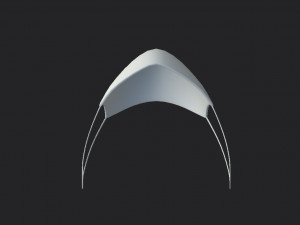 white surgical mask 3D Model