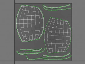 white surgical mask 3D Model