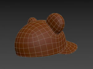 bon&eacute; de urso Modelo 3D