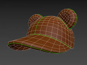 bon&eacute; de urso Modelo 3D
