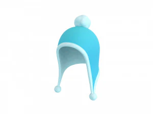 chap&eacute;u de inverno Modelo 3D