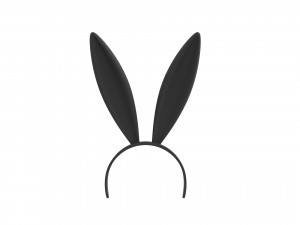 bunny headband Modello 3D