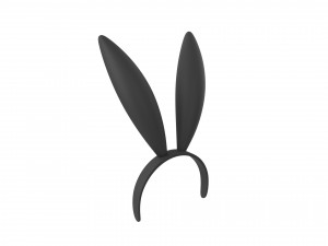 bunny headband Modello 3D