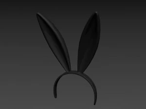 opaska na głowę w kształcie kr&oacute;liczka Model 3D