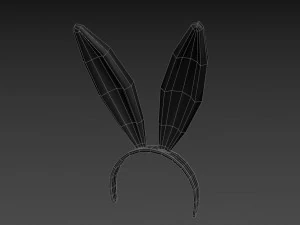 opaska na głowę w kształcie kr&oacute;liczka Model 3D