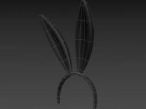 opaska na głowę w kształcie kr&oacute;liczka Model 3D