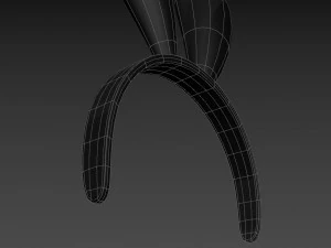 opaska na głowę w kształcie kr&oacute;liczka Model 3D