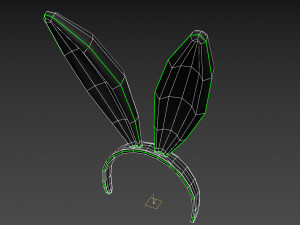 bunny headband Modello 3D