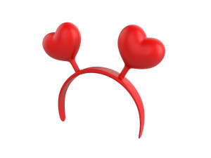 heart headband 3D Model