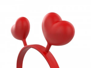 faixa de cora&ccedil;&atilde;o Modelo 3D