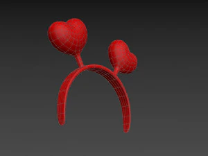 faixa de cora&ccedil;&atilde;o Modelo 3D