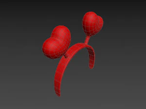 faixa de cora&ccedil;&atilde;o Modelo 3D