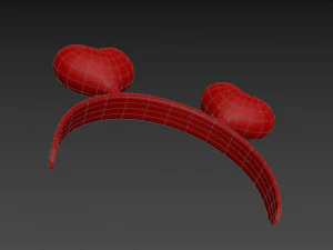 faixa de cora&ccedil;&atilde;o Modelo 3D