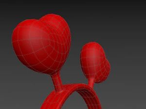 faixa de cora&ccedil;&atilde;o Modelo 3D