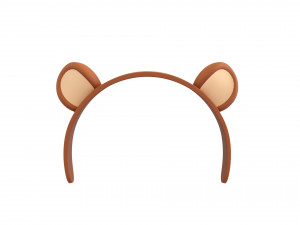 bear headband 3D-Modell
