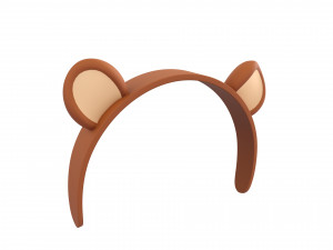 bear headband 3D-Modell