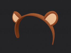 bear headband 3D-Modell