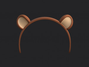 bear headband 3D-Modell