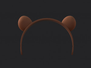 bear headband 3D-Modell