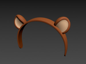 bear headband 3D-Modell