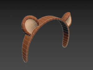 bear headband 3D-Modell