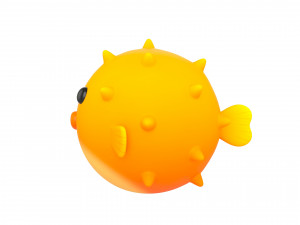 puffer fish 3D Model