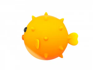 puffer fish 3D Model