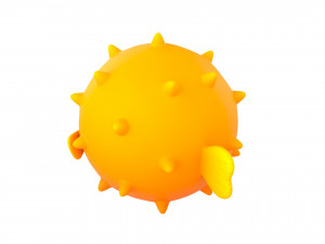 puffer fish 3D Model