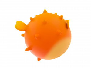 puffer fish 3D Model