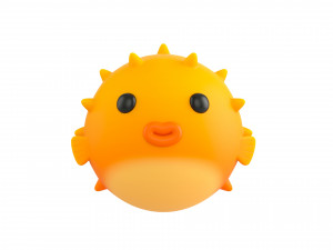 puffer fish 3D Model