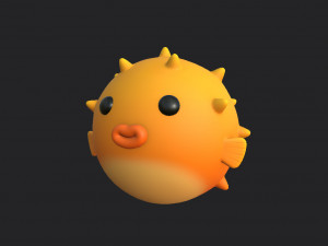 puffer fish 3D Model