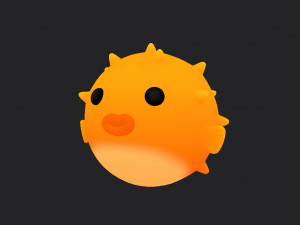 puffer fish 3D Model
