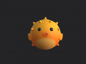 puffer fish 3D Model