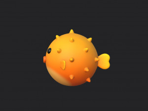 puffer fish 3D Model