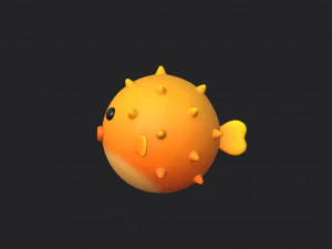 puffer fish 3D Model