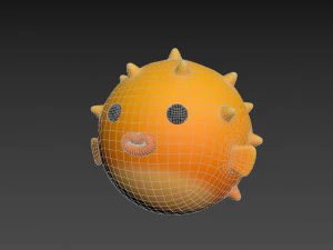 puffer fish 3D Model