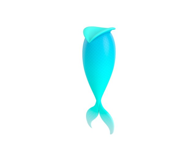 mermaid tail Modelo 3D .c4d .max .obj .3ds .fbx .stl .blend 