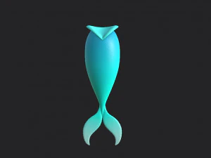 mermaid tail 3D Model