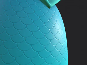 mermaid tail 3D Model