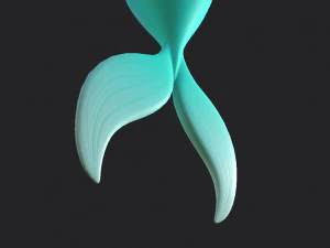 mermaid tail 3D Model