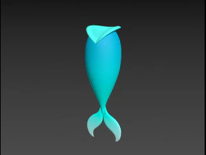 mermaid tail 3D Model