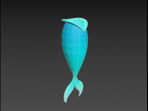 mermaid tail 3D Model