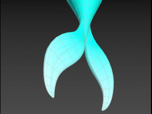 mermaid tail 3D Model