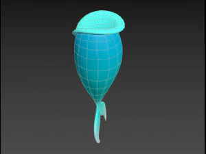 mermaid tail 3D Model