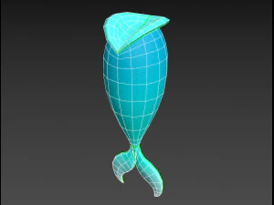 mermaid tail 3D Model